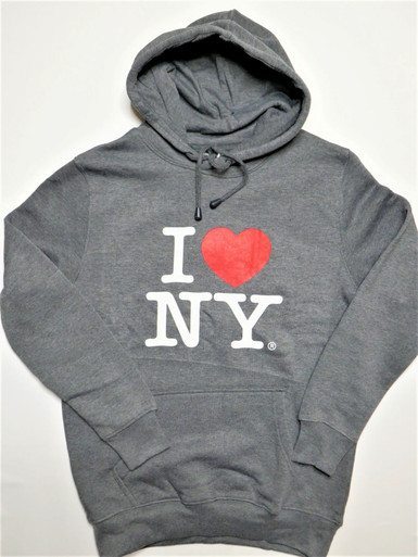 I Love NY Hoodies for Adults Anthracite
