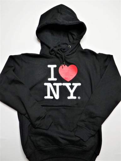 I Love NY Hoodies for Adults Black