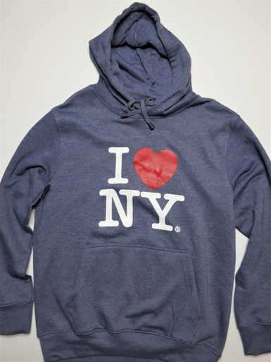 I Love NY Hoodies for Adults Denim