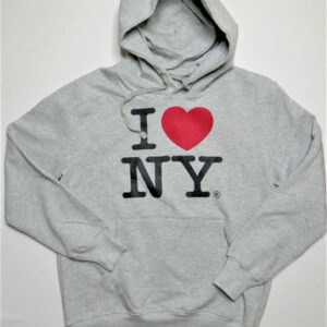 I Love NY Hoodies for Adults Gray