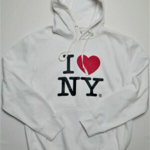 I Love NY Hoodies for Adults White