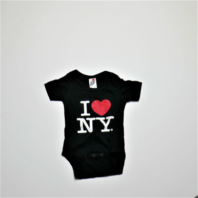 I Love NY Onesies for 6-24 months Black