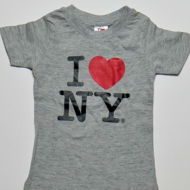 I Love NY T-Shirts for 2-16 years Gray