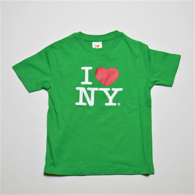 I Love NY T-Shirts for 2-16 years Green