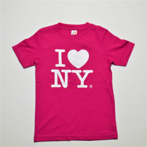 I Love NY T-Shirts for 2-16 years Hot Pink