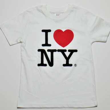 I Love NY T-Shirts for 2-16 years White