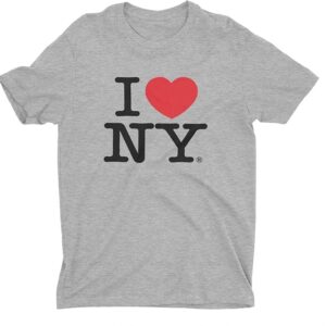 I Love NY T-Shirts for Adults Gray