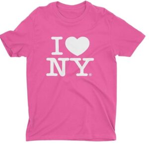 I Love NY T-Shirts for Adults Hot Pink