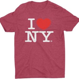 I Love NY T-Shirts for Adults Burgundy