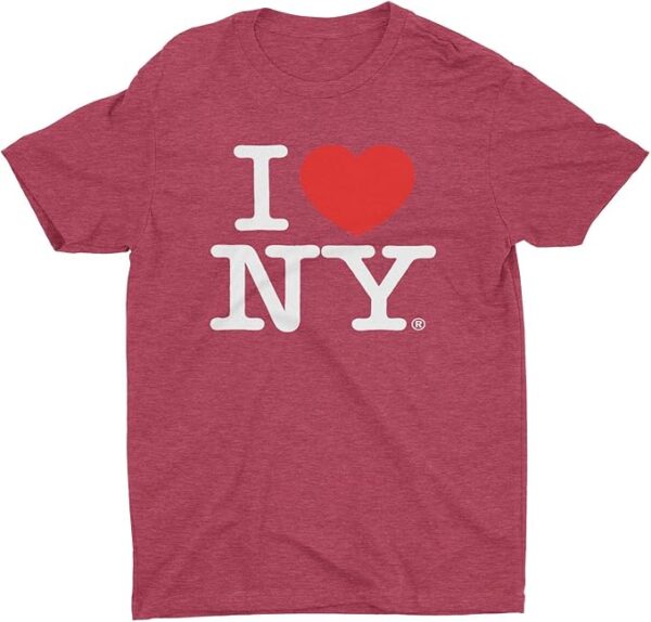 I Love NY T-Shirts for Adults Burgundy